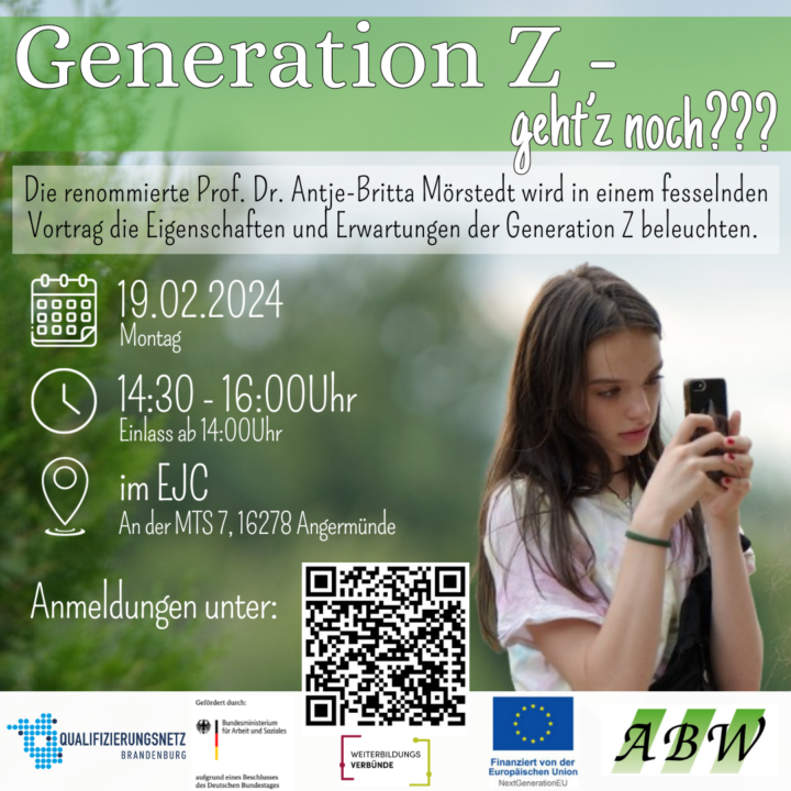 Generation Z – Geht´z noch??? – 19.02.2024 Angermünde (ausgebucht)